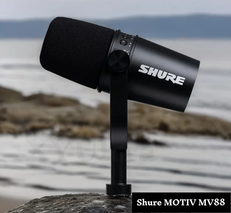 Best for iPhone Filmmakers Shure MOTIV MV88 Portable iOS Microphone