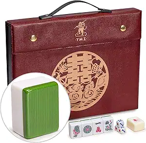 3. Yellow Mountain Imports “Double Happiness” Chinese Mahjong Set
