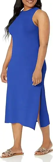 The Drop Gabriela High Neck Maxi Sweater Dress