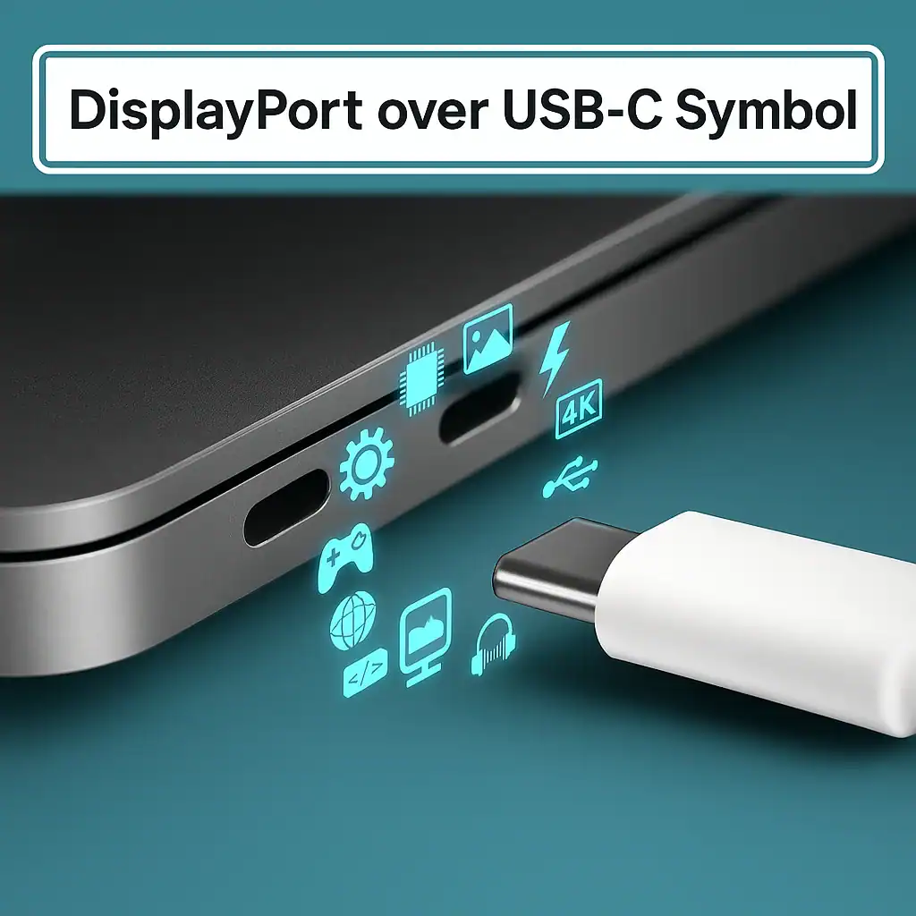 DisplayPort over USB-C Symbol