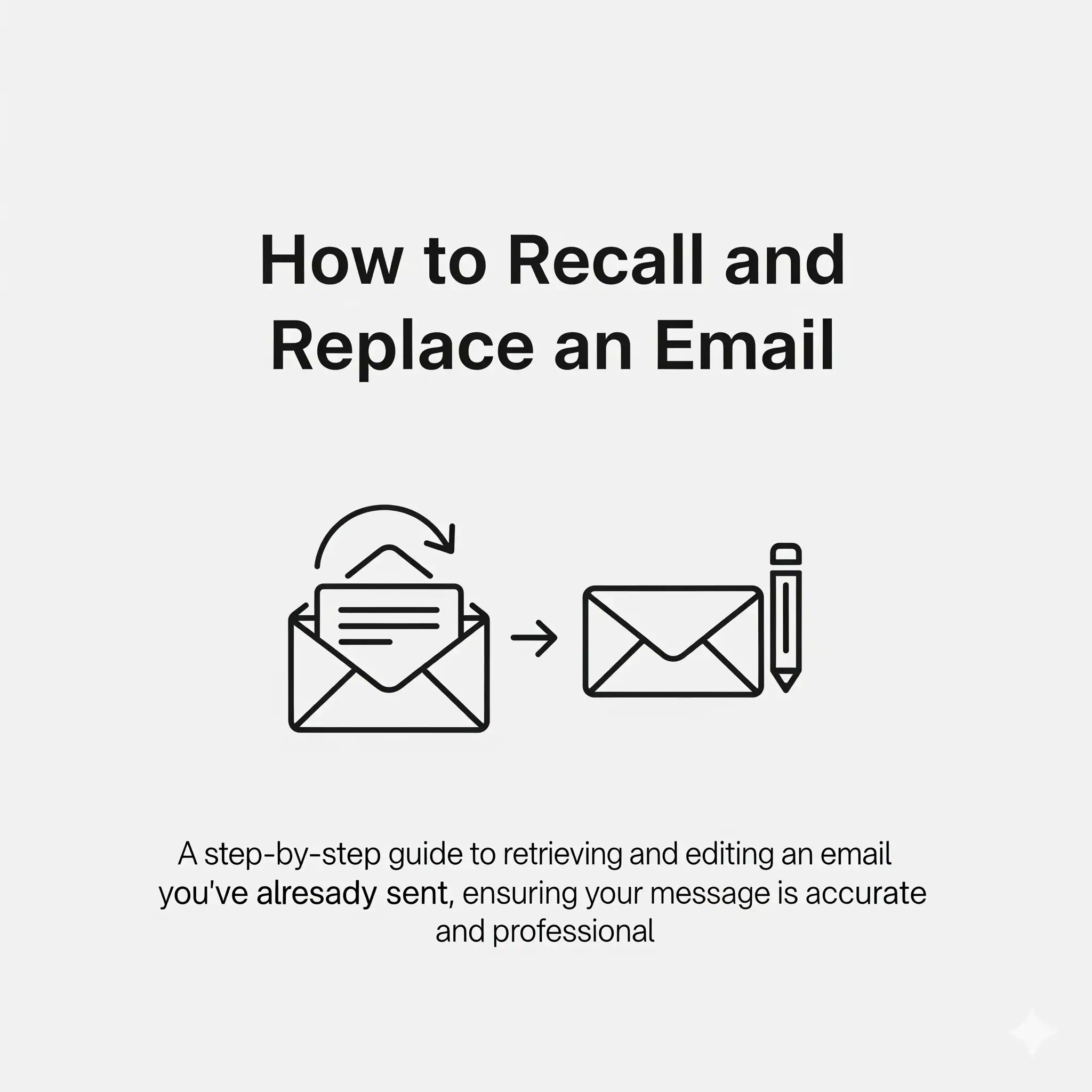 How to Recall and Replace an Email