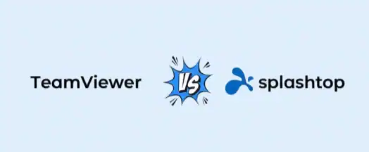 High-quality screenshot of TeamViewer and Splashtop logo comparison for remote desktop software on XYUltra.