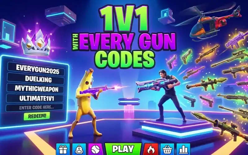 Fortnite 1v1 With Every Gun Codes December 2025 – Get New Weapons