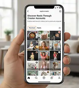 Method 4: Discovering Reels Through Creator Accounts
