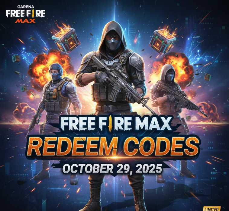 Free Fire MAX Redeem Codes October 29, 2025