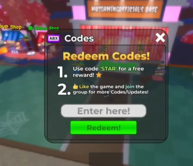 How to Redeem Codes in Steal an Anime