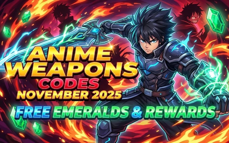Anime Weapons Codes November 2025: Free Emeralds & Rewards