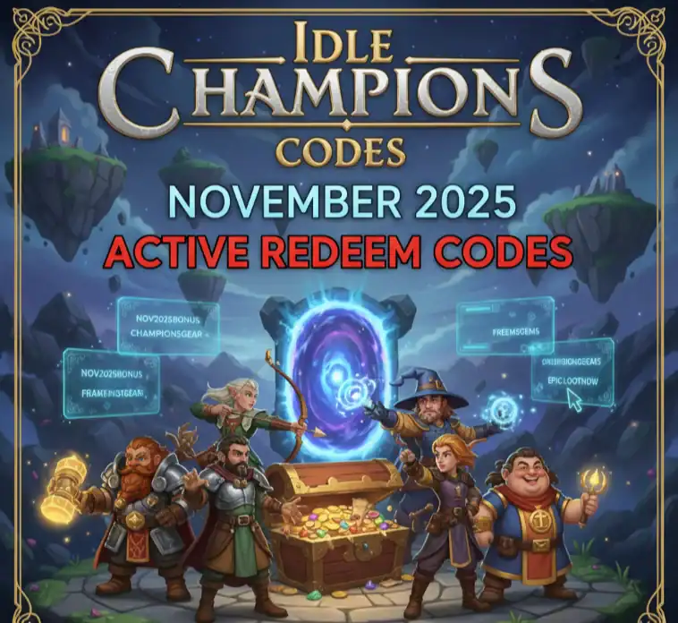 Idle Champions Codes November 2025: Active Redeem Codes
