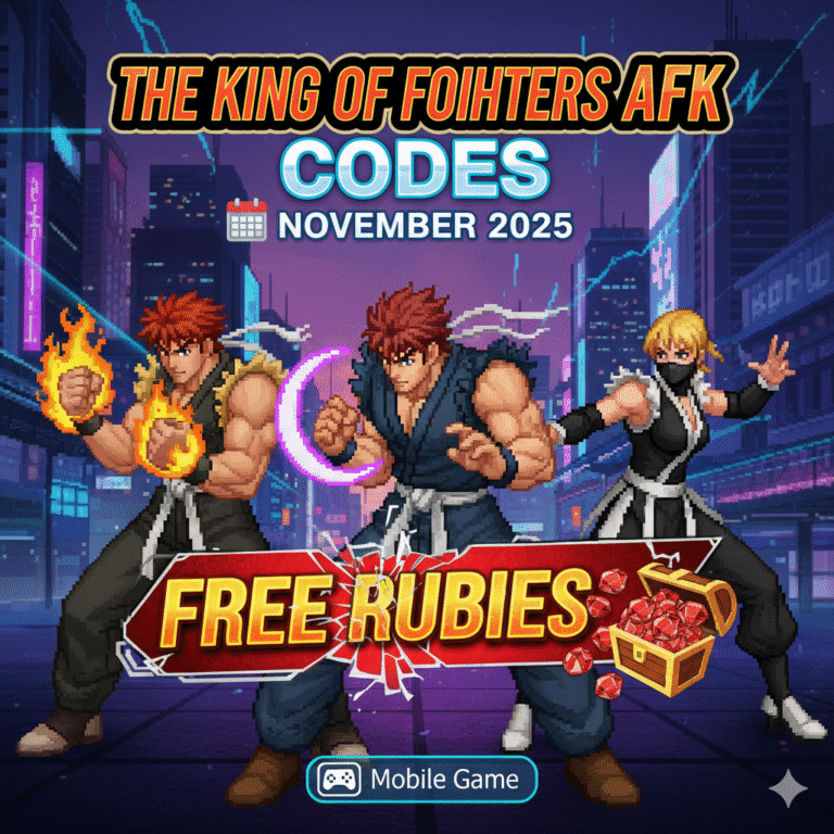 The King of Fighters AFK Codes November 2025