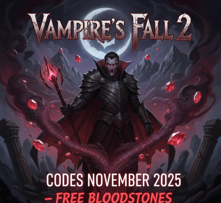 Vampire's Fall 2 Codes November 2025 – Free Bloodstones