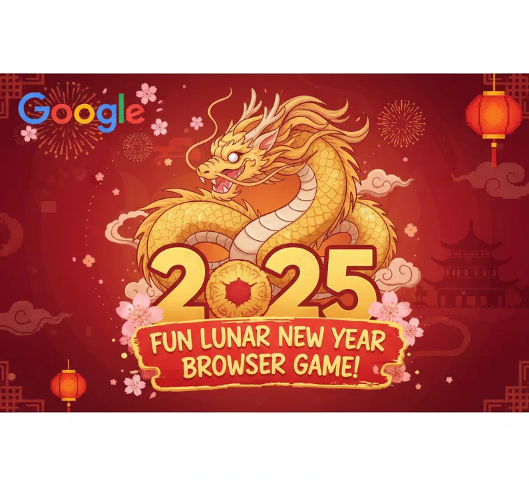 Year of the Snake Google Game - Fun Lunar New Year 2025 Browser Game
