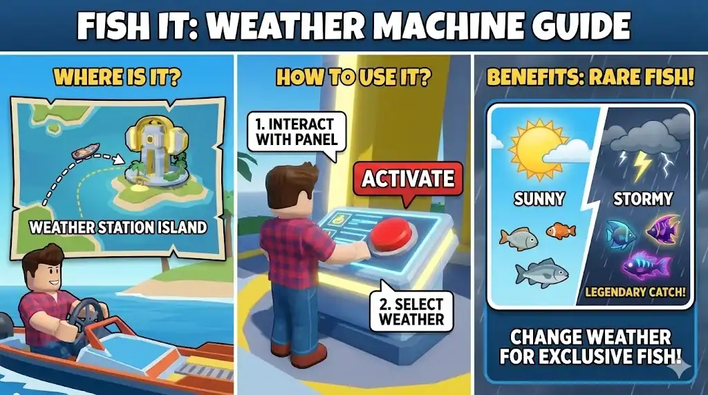 How to Use the Weather Machine in Roblox Fish It: Complete Location & Strategy Guide