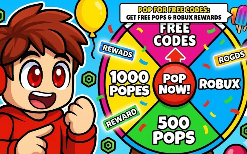 Pop For Free Codes December 2025: Get Free Pops & Robux Rewards