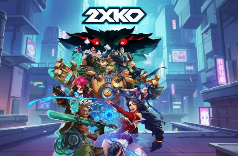 Futuristic cyberpunk city scene with diverse, animated characters from the game XYUltra, highlighting dynamic action and vibrant neon lights for enhanced gameplay visualization.