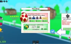 Clean energy booster and virtual gaming platform with in-game currency, rewards, and customization options for Roblox players.