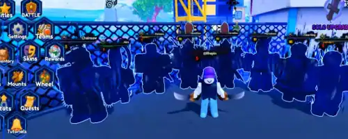 A virtual gaming environment from XYUltra showing players engaging in an online multiplayer game with vibrant colors and avatars.