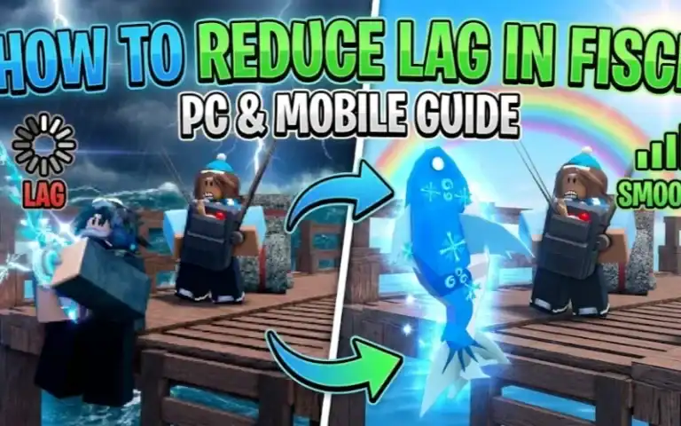 Lag reduction guide for PC and mobile in Roblox XYUltra to improve gameplay performance and smoothness. Steps to minimize latency and enhance fishing experience visuals.