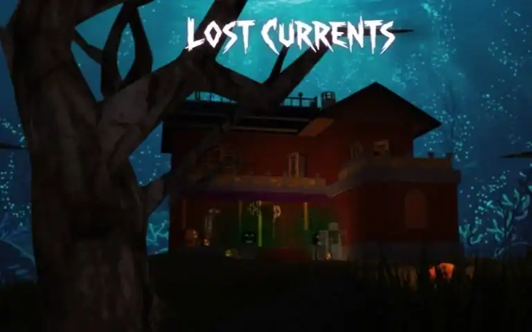 Haunted house under a starry night sky featuring eerie glow effects, perfect for horror-themed escapades and immersive adventure games at XYUltra.