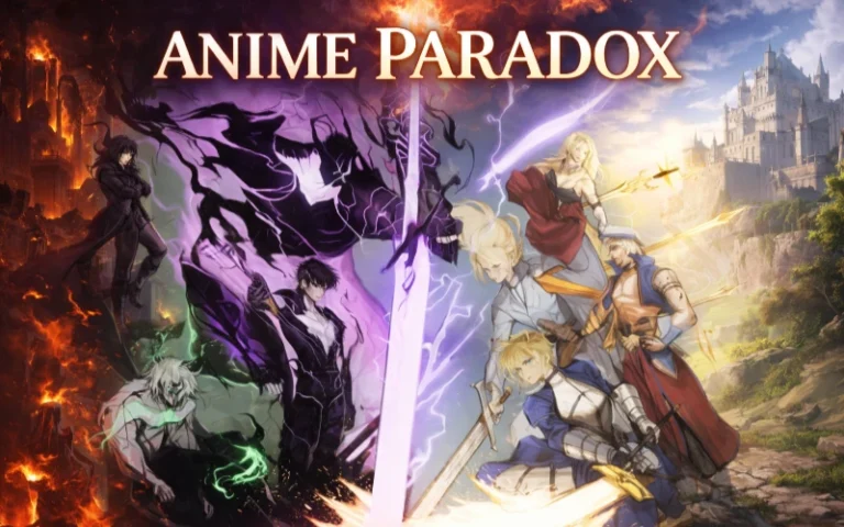 Epic anime characters clash in a fantasy adventure scene with vibrant colors, showcasing epic battles, swords, magic, and heroic quests, perfect for anime fans and fantasy genre enthusiasts.