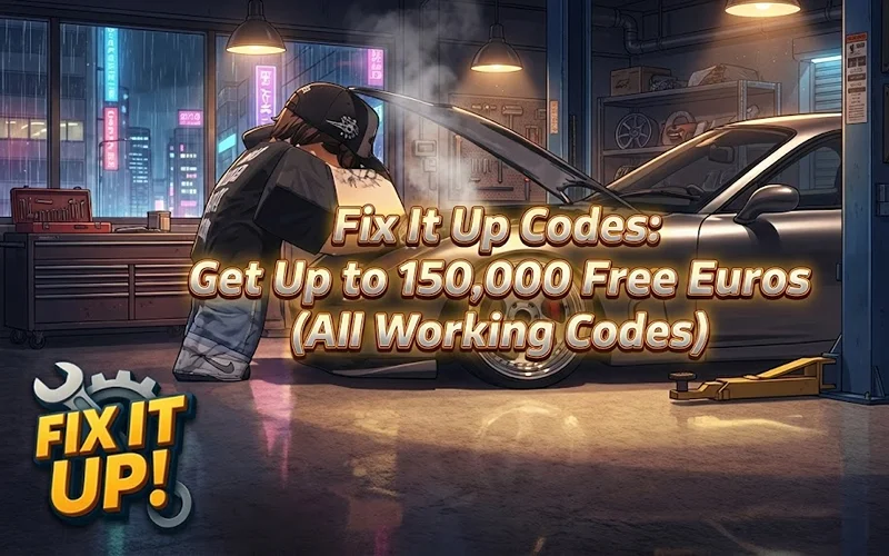Fix It Up Codes January 2026 (150K Euros + All Active Codes)