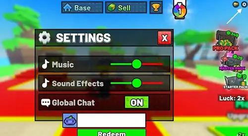 My Knife Farm codes redemption screen on Roblox